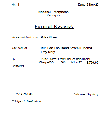 Printing-of-formal-receipt